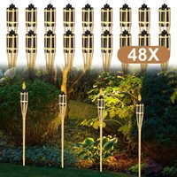 SWANEW Bambus Gartenfackel, 48er Set Bambusfackeln Fackel, Outdoor Fackeln mit Ersatzdocht, Öllampe Wegleuchte, Höhe: 90 cm SWANEW Bambus Gartenfackel, 48er Set Bambusfackeln Fackel, Outdoor Fackeln mit Ersatzdocht, Öllampe Wegleuchte, Höhe: 90 cm von HENGDA