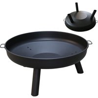 SWANEW Feuerschale. Feuerschalen Gusseisen Verzinkt mit Griffen und Abnehmbare Beine. Feuerstelle für den Garten . Feuerkorb und Feuertonne Ø 82 cm SWANEW Feuerschale. Feuerschalen Gusseisen Verzinkt mit Griffen und Abnehmbare Beine. Feuerstelle für den Garten . Feuerkorb und Feuertonne Ø 82 cm von HENGDA