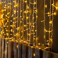 SWANEW LED Lichterkette Außen Wasserdicht Drahtlichterkette Beleuchtung 100 LEDs 10m Warmweiß von HENGDA