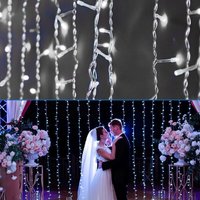 SWANEW LED Lichterkette Außen Wasserdicht Drahtlichterkette Beleuchtung 200 LEDs 20m Kaltweiß von HENGDA