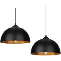 SWANEW Pendelleuchte 2er Set Ø 30cm Retro-Lampenschirm Hängelampe E27 aus Metall Industrielle Vintage Fassung für max 60W. Ø 30cm(Ohne SWANEW Pendelleuchte 2er Set Ø 30cm Retro-Lampenschirm Hängelampe E27 aus Metall Industrielle Vintage Fassung für max 60W. Ø 30cm(Ohne von HENGDA