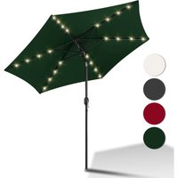 SWANEW Sonnenschirm mit LED 270 cm Gartenschirm Balkonschirm Rund Neigefunktion Wasserabweisend um 360°drehbar Grün SWANEW Sonnenschirm mit LED 270 cm Gartenschirm Balkonschirm Rund Neigefunktion Wasserabweisend um 360°drehbar Grün von HENGDA