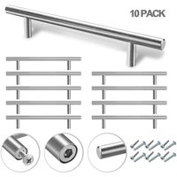 Swanew 10x Möbelgriff 128mm Schrankgriffe Edelstahl Gebürstet Schubladengriffe Küchenschrank Türgriffe Küche Stangengriff Bohrlochabstand 128mm Swanew 10x Möbelgriff 128mm Schrankgriffe Edelstahl Gebürstet Schubladengriffe Küchenschrank Türgriffe Küche Stangengriff Bohrlochabstand 128mm von HENGDA