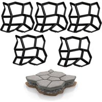 Swanew 5X Pflasterform d.i.y Gehweg Betonpflaster Gießform Garten Schablone mit 9 Kammer 43 x 43 x 4cm Swanew 5X Pflasterform d.i.y Gehweg Betonpflaster Gießform Garten Schablone mit 9 Kammer 43 x 43 x 4cm von HENGDA