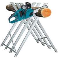 Hengda - swanew Sägebock Metall verzinkt 150kg Belastbarkeit 80x81x80cm Holzschneidebock Sägehilfe Holzsägebock Sägegestell Säge Kettensägebock von HENGDA