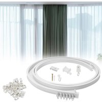 TolleTour 5m Flexible Vorhangschienen. Gebogene Vorhangschiene. Deckenhalterung mit Schienenvorhangsystem. Decken Fenster Schiene für Decken- oder von HENGDA