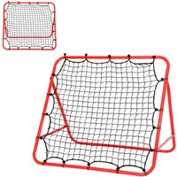 TolleTour Fußball Rebounder Kickback Tor Rückprallwand Fußballtraining Metallrohr + PE Gewebe 103 x 100 cm von HENGDA
