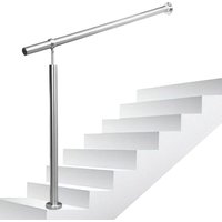 TolleTour Edelstahl Eingangsgeländer Handlauf Geländer 80 x 90 cm für Treppen Wandhandlauf Treppengeländer für Drinnen und Draußen Treppenhaus von HENGDA