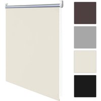 Verdunklungsrollo Klemmfix Rollo Verdunkelung Fensterrollo Tageslicht Sichtschutz mit Beschichtung ohne Bohren für Fenster & Türen 40cm x 160cm Braun von HENGDA