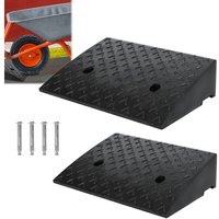 Auffahrrampen Bordsteinrampe 2 Stücke Randstein Rampe Gummi Tragbar Rollstuhlrampe Türschwellenrampe für Auto, Motorrad, Rollstuhl, schwarz, HENGMEI Auffahrrampen Bordsteinrampe 2 Stücke Randstein Rampe Gummi Tragbar Rollstuhlrampe Türschwellenrampe für Auto, Motorrad, Rollstuhl, schwarz, HENGMEI von HENGMEI