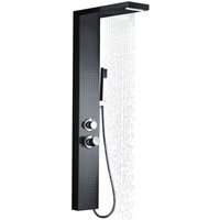 Duschsäulen mit Thermostat Duschpaneel Duschsystem Edelstahl Duscharmatur Duschset mit Regendusche, Massagedusche, Wasserfalldusche, Handbrause Duschsäulen mit Thermostat Duschpaneel Duschsystem Edelstahl Duscharmatur Duschset mit Regendusche, Massagedusche, Wasserfalldusche, Handbrause von HENGMEI