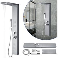 Duschsäulen mit Thermostat Duschpaneel Duschsystem Edelstahl Duscharmatur Duschset mit Regendusche, Massagedusche, Wasserfalldusche, Handbrause Duschsäulen mit Thermostat Duschpaneel Duschsystem Edelstahl Duscharmatur Duschset mit Regendusche, Massagedusche, Wasserfalldusche, Handbrause von HENGMEI