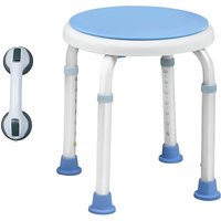 Duschsitz Duschhocker Duschstuhl Badehocker+ Badewannengriff Haltegriff Saugnapf Haltegriffe Schwangere für ein Duschen und Baden (Modell A), HENGMEI von HENGMEI