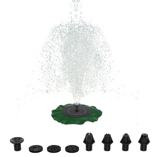 HENGMEI 1.4W Solar Springbrunnen Solar Teichpumpe mit Solar Panel Solarpumpe 7 Sprühdüsen Wasserpumpe Solar Schwimmender Fontäne Teichfontäne, Lotus HENGMEI 1.4W Solar Springbrunnen Solar Teichpumpe mit Solar Panel Solarpumpe 7 Sprühdüsen Wasserpumpe Solar Schwimmender Fontäne Teichfontäne, Lotus von HENGMEI