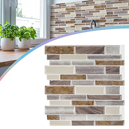 HENGMEI Fliesenaufkleber Küche Tile Stickers 3D Selbstklebende Fliesen Klebefolie Wandaufkleber für Bathroom Deckenplatten Kitchen, 50 Blätter, Type C von HENGMEI