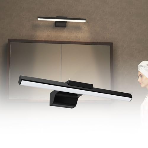 HENGMEI LED Spiegelleuchte Bad mit Schalter 10W Badleuchte, IP44 Wasserdicht Badezimmer Lampe Badlampe Spiegellampe für Wandbeleuchtung und Spiegel Beleuchtung (Type-J02-Neutralweiß) von HENGMEI