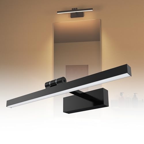 HENGMEI LED Spiegelleuchte Bad mit Schalter 15W Badleuchte, IP44 Wasserdicht Badezimmer Lampe Badlampe Spiegellampe für Wandbeleuchtung und Spiegel Beleuchtung (Type-J01-Neutralweiß) von HENGMEI