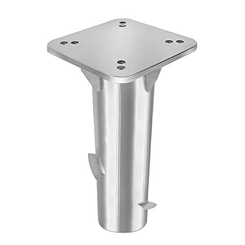 HENGMEI Metall Bodenplatte Bodendübel Sonnenschirmständer Sonnenschirmhalter Bodenanker Schirmständer für Sonnenschirm (1 Stück) von HENGMEI