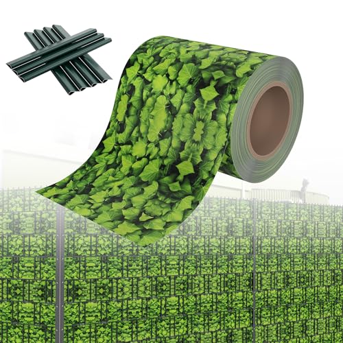 HENGMEI PVC Sichtschutzstreifen Sichtschutz Sichtschutzfolie Doppelstabmatten Zaun 70m x 19 cm mit 20 Stücke Befestigungsclipse Gartenzaun Windschutz für Zaun, Große-Buchsbaum HENGMEI PVC Sichtschutzstreifen Sichtschutz Sichtschutzfolie Doppelstabmatten Zaun 70m x 19 cm mit 20 Stücke Befestigungsclipse Gartenzaun Windschutz für Zaun, Große-Buchsbaum von HENGMEI