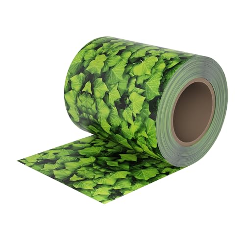 HENGMEI PVC Sichtschutzstreifen mit Befestigungsclipse Sichtschutzfolie Windschutz Stabmattenzaun Gartenzaun Blickdicht (35m x 19cm, Große-Buchsbaum) von HENGMEI