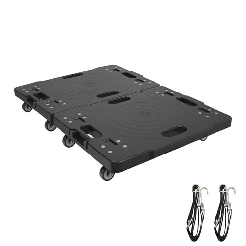 HENGMEI Rollbrett Transportroller 1 Stück Transporthilfe Möbelroller Rollwagen für Möbel Transport 150 kg Belastbarkeit pro Plattform mit 360° Rolle, 52 x 39 x 10 cm (1PCS, Mit 1 Elastische Kordel) HENGMEI Rollbrett Transportroller 1 Stück Transporthilfe Möbelroller Rollwagen für Möbel Transport 150 kg Belastbarkeit pro Plattform mit 360° Rolle, 52 x 39 x 10 cm (1PCS, Mit 1 Elastische Kordel) von HENGMEI