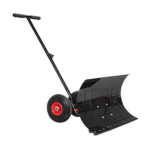 HENGMEI Schneeschieber mit Rollen höhenverstellbar Schneeräumer Schneeschaufel Schneeschild Schneefräse Schneepflug für Auffahrten Garten Gehwege HENGMEI Schneeschieber mit Rollen höhenverstellbar Schneeräumer Schneeschaufel Schneeschild Schneefräse Schneepflug für Auffahrten Garten Gehwege von HENGMEI