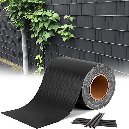 HENGMEI Sichtschutzfolie PVC Sichtschutzstreifen 35m x 19cm mit Befestigungsclipse Windschutz Stabmattenzaun Gartenzaun Blickdicht Doppelstabmatten für Gartenzaun, Balkon, Anthrazit HENGMEI Sichtschutzfolie PVC Sichtschutzstreifen 35m x 19cm mit Befestigungsclipse Windschutz Stabmattenzaun Gartenzaun Blickdicht Doppelstabmatten für Gartenzaun, Balkon, Anthrazit von HENGMEI