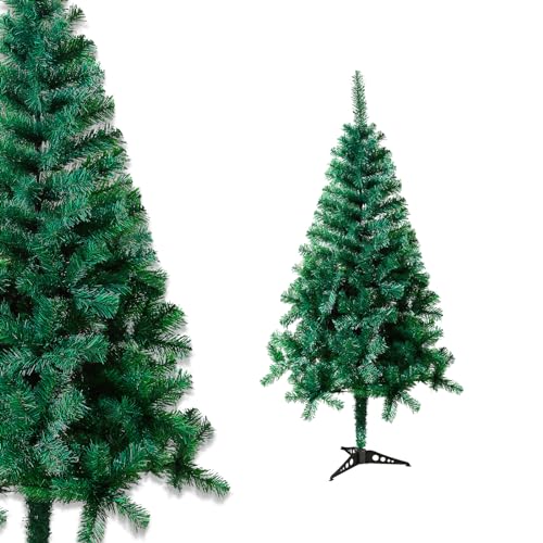 HENGMEI Weihnachtsbaum, PVC Tannenbaum Künstlich, Künstlicher Baum, Unechter Tannenbaum (Ø ca. 60 cm), Künstliche Weihnachtsbäume, Grüner 120cm von HENGMEI