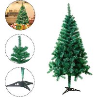 120cm pvc Weihnachtsbaum Tannenbaum Christbaum Grün künstlicher mit ständer ca. 180 Spitzen Lena Weihnachtsdeko (Grün pvc, 120cm) - Hengmei von HENGMEI