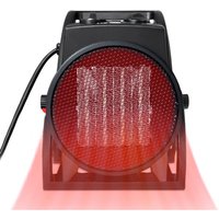 Hengmei - Heizlüfter 2000 Watt Runder Keramik-Heizlüfter leise Elektroheizung mit Überhitzungsschutz Thermostat Schnellheizer Tragbare von HENGMEI