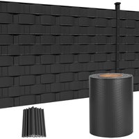 Hengmei - PVC-Zäune 65m x 19cm Sichtschutzfolie pvc Sichtschutzstreifen mit Zaunfolie Befestigungsclipse Windschutz Stabmattenzaun Gartenzaun, von HENGMEI