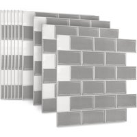Wandtattoos 3D Fliesenaufkleber Grau Fliese 10 Stück 30 5 x 30 5 cm Selbstklebende Vinyl Dekorative Fliesen Wasserdicht Klebefliesen Hengmei Wandtattoos 3D Fliesenaufkleber Grau Fliese 10 Stück 30 5 x 30 5 cm Selbstklebende Vinyl Dekorative Fliesen Wasserdicht Klebefliesen Hengmei von HENGMEI