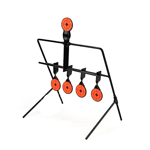HENGSEN Zielscheibe Kleines Pendelziel Schießspiel Field Target Für Luftgewehr Pistole Schwingendes Softair/Airsoft Target 8 +1 Ziel,Schwarz von HENGSEN