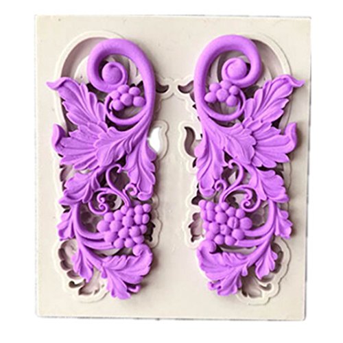 HENGSONG Europäische Blume Spitze Mini Silikonform Kuchenform DIY Fondant Süßigkeiten Schokolade Form Backen Formen Dekorieren (Stil 1) von HENGSONG