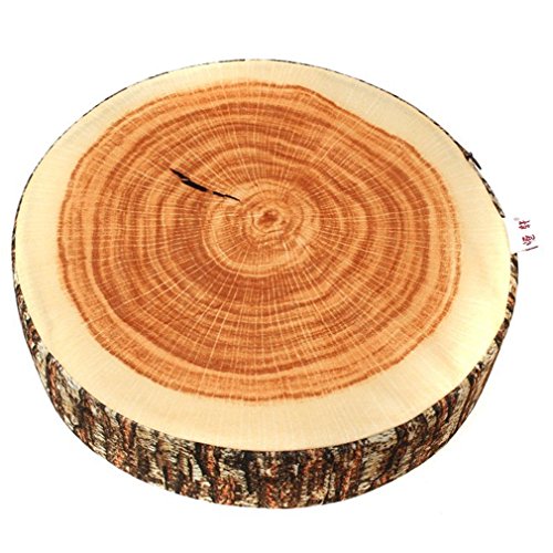 HENGSONG Kreative Natur Holz Design-Log Weicher Stuhlkissen Kissen Geschenk Startseite Sofa (1#) von HENGSONG