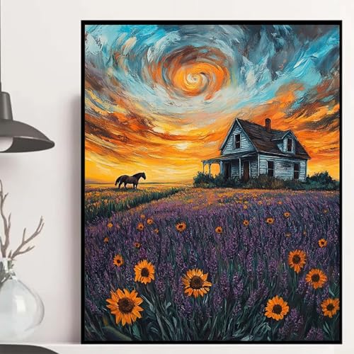 Bauernhof Diamond Painting 120x90cm, Landschaft Diamond Painting Erwachsene Anfänger 5D DIY Runder Vollbohrer Diamanten Malerei Mosaik Bastelset Erwachsene für Zimmer Deko, Geschenke -hjw2508U8 Bauernhof Diamond Painting 120x90cm, Landschaft Diamond Painting Erwachsene Anfänger 5D DIY Runder Vollbohrer Diamanten Malerei Mosaik Bastelset Erwachsene für Zimmer Deko, Geschenke -hjw2508U8 von HENJGWEG