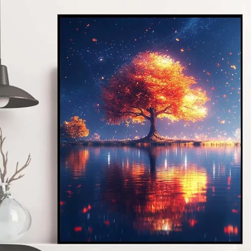 Baum Diamond Painting 100x135cm, Herbst Diamond Painting Erwachsene Anfänger 5D DIY Runder Vollbohrer Diamanten Malerei Mosaik Bastelset Erwachsene für Zimmer Deko, Geschenke für Frauen -hjw2508K1 Baum Diamond Painting 100x135cm, Herbst Diamond Painting Erwachsene Anfänger 5D DIY Runder Vollbohrer Diamanten Malerei Mosaik Bastelset Erwachsene für Zimmer Deko, Geschenke für Frauen -hjw2508K1 von HENJGWEG