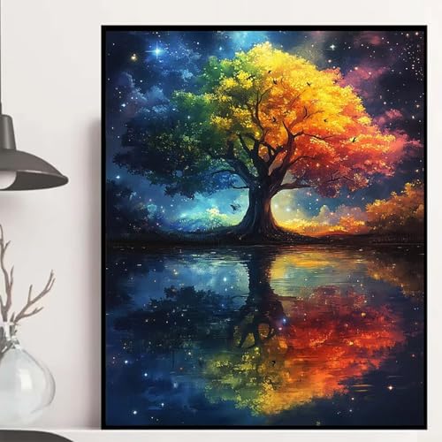 Baum Diamond Painting 100x135cm, Sternenhimmel Diamond Painting Erwachsene Anfänger 5D DIY Runder Vollbohrer Diamanten Malerei Mosaik Bastelset Erwachsene für Zimmer Deko, Geschenke -hjw2508U6LP3 Baum Diamond Painting 100x135cm, Sternenhimmel Diamond Painting Erwachsene Anfänger 5D DIY Runder Vollbohrer Diamanten Malerei Mosaik Bastelset Erwachsene für Zimmer Deko, Geschenke -hjw2508U6LP3 von HENJGWEG