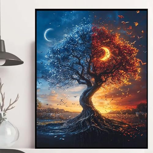 Baum des Lebens Diamond Painting 100x135 cm, Verträumt Diamond Painting Erwachsene Anfänger 5D DIY Runder Vollbohrer Diamanten Malerei Mosaik Bastelset Erwachsene für Zimmer Deko, Geschenke -hjw250873 Baum des Lebens Diamond Painting 100x135 cm, Verträumt Diamond Painting Erwachsene Anfänger 5D DIY Runder Vollbohrer Diamanten Malerei Mosaik Bastelset Erwachsene für Zimmer Deko, Geschenke -hjw250873 von HENJGWEG