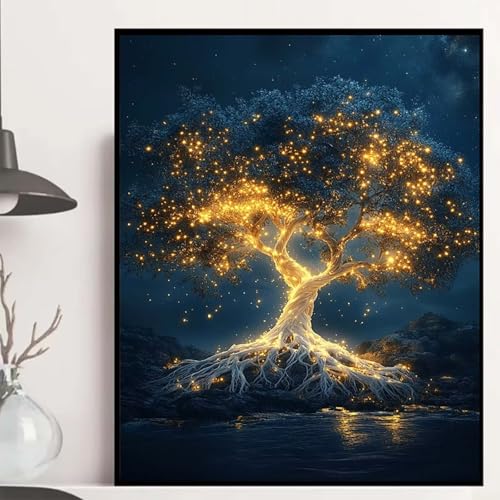 Baum des Lebens Diamond Painting 30×40cm, Sternenhimmel Diamond Painting Erwachsene Anfänger 5D DIY Runder Vollbohrer Diamanten Malerei Mosaik Bastelset Erwachsene für Zimmer Deko -hjw2508A39DR Baum des Lebens Diamond Painting 30×40cm, Sternenhimmel Diamond Painting Erwachsene Anfänger 5D DIY Runder Vollbohrer Diamanten Malerei Mosaik Bastelset Erwachsene für Zimmer Deko -hjw2508A39DR von HENJGWEG