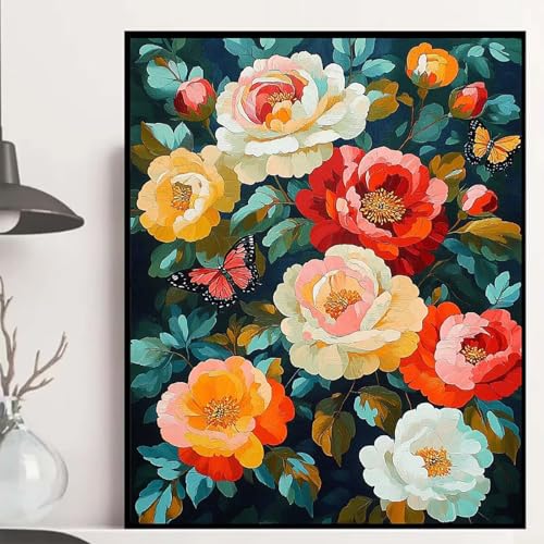 Blumen Diamond Painting 120x90cm, Schmetterling Diamond Painting Erwachsene Anfänger 5D DIY Runder Vollbohrer Diamanten Malerei Mosaik Bastelset Erwachsene für Zimmer Deko, Geschenke -hjw250836 Blumen Diamond Painting 120x90cm, Schmetterling Diamond Painting Erwachsene Anfänger 5D DIY Runder Vollbohrer Diamanten Malerei Mosaik Bastelset Erwachsene für Zimmer Deko, Geschenke -hjw250836 von HENJGWEG