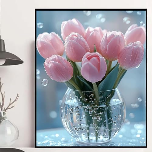 Blumen Diamond Painting 40x50 cm, Pflanzen Diamond Painting Erwachsene Anfänger 5D DIY Runder Vollbohrer Diamanten Malerei Mosaik Bastelset Erwachsene für Zimmer Deko, Geschenke für Frauen -hjw2508NE Blumen Diamond Painting 40x50 cm, Pflanzen Diamond Painting Erwachsene Anfänger 5D DIY Runder Vollbohrer Diamanten Malerei Mosaik Bastelset Erwachsene für Zimmer Deko, Geschenke für Frauen -hjw2508NE von HENJGWEG