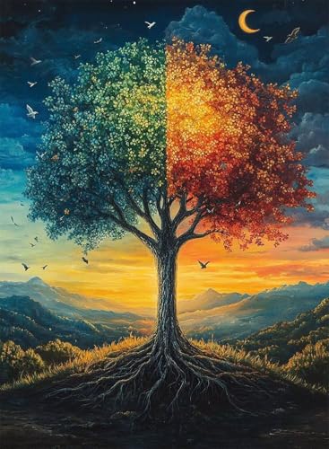 Diamond Painting Baum des Lebens Diamond Painting Erwachsene, Crystal Art Landschaft Muster Design Vollbohrer Diamanten Malerei Stickerei Kreuzstich Basteln für Deko Wohnzimmer 60×80cm -hjw25087M Diamond Painting Baum des Lebens Diamond Painting Erwachsene, Crystal Art Landschaft Muster Design Vollbohrer Diamanten Malerei Stickerei Kreuzstich Basteln für Deko Wohnzimmer 60×80cm -hjw25087M von HENJGWEG