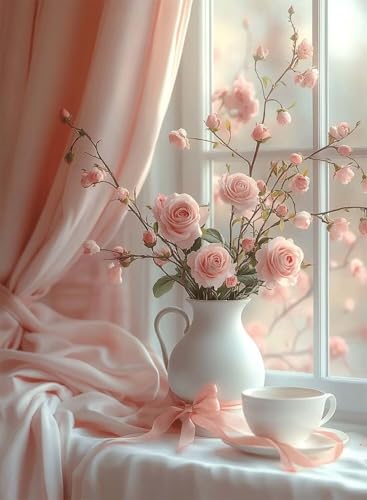 Diamond Painting Blumen Diamond Painting Erwachsene, Crystal Art Vase Muster Design 5D DIY Runder Vollbohrer Diamanten Malerei Stickerei Kreuzstich Basteln für Deko Wohnzimmer 50x70 cm -hjw250813 Diamond Painting Blumen Diamond Painting Erwachsene, Crystal Art Vase Muster Design 5D DIY Runder Vollbohrer Diamanten Malerei Stickerei Kreuzstich Basteln für Deko Wohnzimmer 50x70 cm -hjw250813 von HENJGWEG