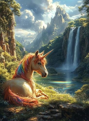 Diamond Painting Einhorn Diamond Painting Erwachsene, Crystal Art Stürze Muster Design 5D DIY Runder Vollbohrer Diamanten Malerei Stickerei Kreuzstich Basteln für Deko Wohnzimmer 90x120 cm -hjw2508D9 Diamond Painting Einhorn Diamond Painting Erwachsene, Crystal Art Stürze Muster Design 5D DIY Runder Vollbohrer Diamanten Malerei Stickerei Kreuzstich Basteln für Deko Wohnzimmer 90x120 cm -hjw2508D9 von HENJGWEG