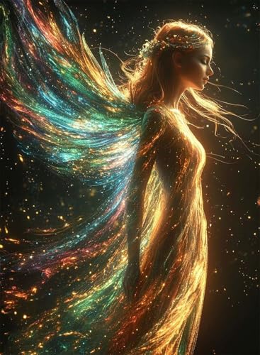 Diamond Painting Engel Diamond Painting Erwachsene, Crystal Art Verträumt Muster Design 5D DIY Runder Vollbohrer Diamanten Malerei Stickerei Kreuzstich Basteln für Deko Wohnzimmer 90x120 cm -hjw2508FJ Diamond Painting Engel Diamond Painting Erwachsene, Crystal Art Verträumt Muster Design 5D DIY Runder Vollbohrer Diamanten Malerei Stickerei Kreuzstich Basteln für Deko Wohnzimmer 90x120 cm -hjw2508FJ von HENJGWEG