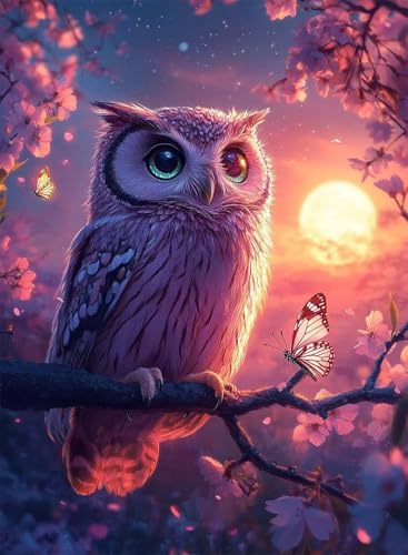 Diamond Painting Eule Diamond Painting Erwachsene, Crystal Art Blumen Muster Design 5D DIY Runder Vollbohrer Diamanten Malerei Stickerei Kreuzstich Basteln für Deko Wohnzimmer 70x50cm -hjw250869 Diamond Painting Eule Diamond Painting Erwachsene, Crystal Art Blumen Muster Design 5D DIY Runder Vollbohrer Diamanten Malerei Stickerei Kreuzstich Basteln für Deko Wohnzimmer 70x50cm -hjw250869 von HENJGWEG