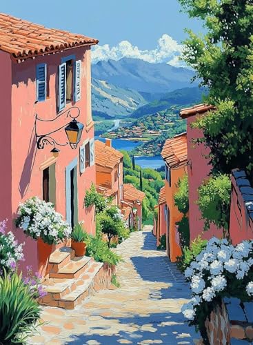 Diamond Painting Häuser Diamond Painting Erwachsene, Crystal Art Landschaft Muster Design 5D DIY Vollbohrer Diamanten Malerei Stickerei Kreuzstich Basteln für Deko Wohnzimmer 90x120cm -hjw250831 Diamond Painting Häuser Diamond Painting Erwachsene, Crystal Art Landschaft Muster Design 5D DIY Vollbohrer Diamanten Malerei Stickerei Kreuzstich Basteln für Deko Wohnzimmer 90x120cm -hjw250831 von HENJGWEG