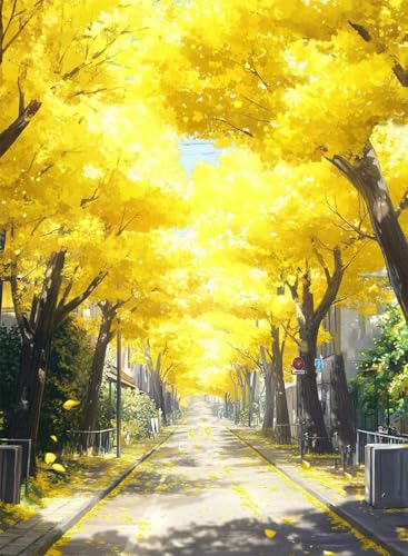 Diamond Painting Herbst Diamond Painting Erwachsene, Crystal Art Stadt Muster Design 5D DIY Runder Vollbohrer Diamanten Malerei Stickerei Kreuzstich Basteln für Deko Wohnzimmer 40×50cm -hjw2508VI Diamond Painting Herbst Diamond Painting Erwachsene, Crystal Art Stadt Muster Design 5D DIY Runder Vollbohrer Diamanten Malerei Stickerei Kreuzstich Basteln für Deko Wohnzimmer 40×50cm -hjw2508VI von HENJGWEG