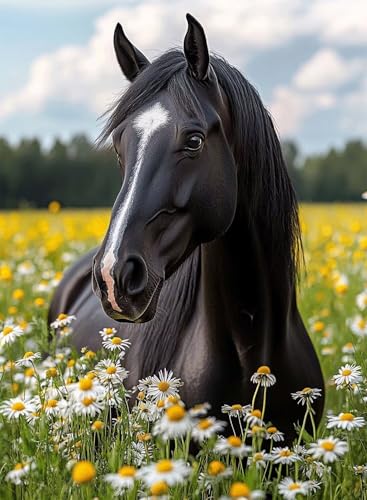 Diamond Painting Horse Diamond Painting Erwachsene, Crystal Art Blumen Muster Design 5D DIY Runder Vollbohrer Diamanten Malerei Stickerei Kreuzstich Basteln für Deko Wohnzimmer 100×135cm -hjw2508VM Diamond Painting Horse Diamond Painting Erwachsene, Crystal Art Blumen Muster Design 5D DIY Runder Vollbohrer Diamanten Malerei Stickerei Kreuzstich Basteln für Deko Wohnzimmer 100×135cm -hjw2508VM von HENJGWEG